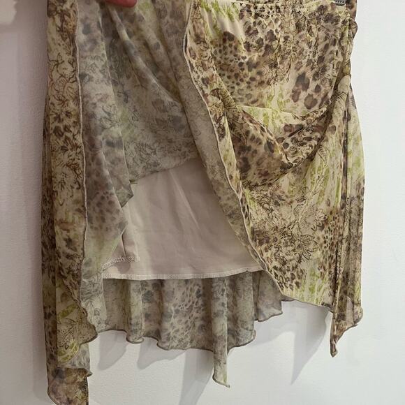 Asymetrical Y2k Mini Skirt Fairy Whimsigoth XL - Picture 3 of 6